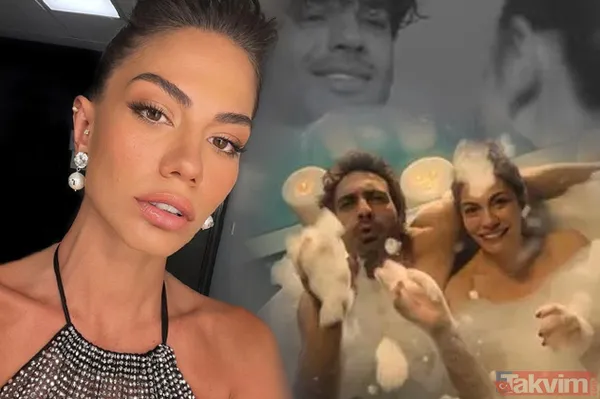 Demet Özdemir yine fazlasıyla cüretkar! Şükrü Özyıldız ile ateşli sahneleri olay olmuştu bu kez de Buğra Gülsoy'la küvette... - 1