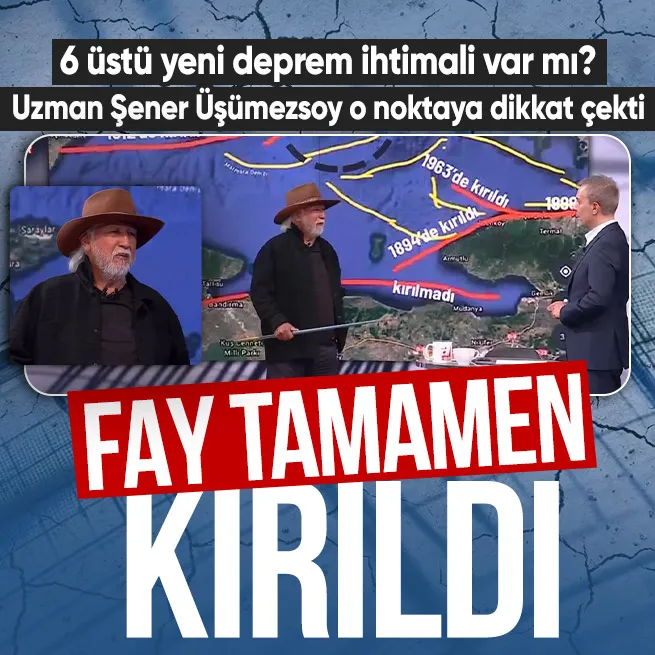 Büyük İstanbul depremi kapıda mı? 6,2lik depremi önceden tahmin eden Uzman Şener Üşümezsoy A Haberde yanıtladı