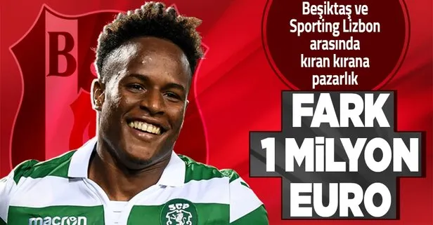 Beşiktaş ve Sporting Lizbon arasında Jovane Cabral pazarlığı! Fark 1 milyon Euro