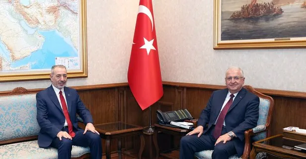 Millî Savunma Bakanı Yaşar Güler  Irak Türkmen Cephesi Siyasi Büro Üyesi Aydın Maruf’u kabul etti