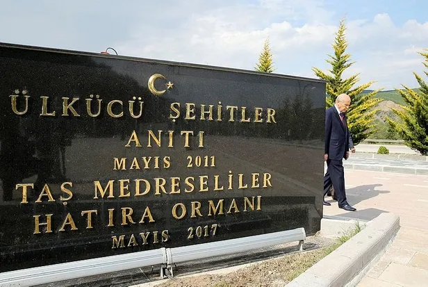 MHP Genel Başkanı Bahçeli Ülkücü Şehitler Anıtı'nı ziyaret etti-7