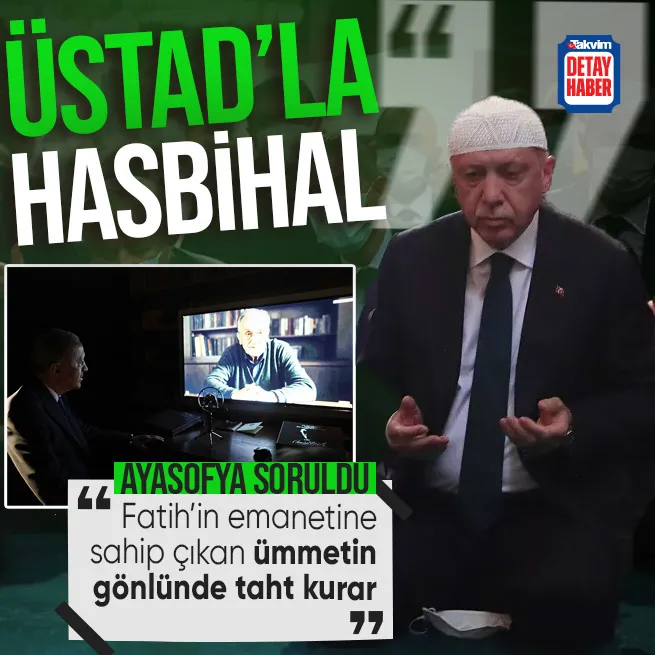 Başkan Erdoğan yapay zeka aracılığıyla Necip Fazıl Kısakürekle sohbet etti! Ayasofya hasbihali...
