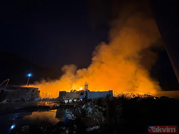 Aydın'da kağıt fabrikasındaki yangın yeniden kontrolden çıktı: Havadan ve karadan müdahale sürüyor - 23