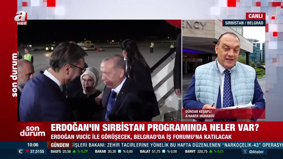 Başkan Erdoğan Sırbistan'da!