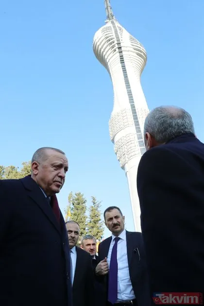 Son dakika: Başkan Erdoğan Çamlıca Kulesi’nde incelemelerde bulundu