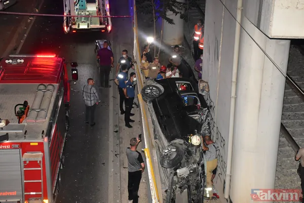 SON DAKİKA: İzmir'de hafif ticari araç İZBAN raylarına uçtu: 1 ölü 5 yaralı - 13