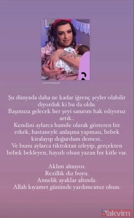 TikTok'ta Mükremin Gezgin rezaleti: Hamile süsü verip doğum mizanseni yapmıştı! Sağlık Bakanlığı mührü vurdu! Suçu takipçilerine attı - 9