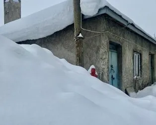 Ağrı’da evler kara gömüldü