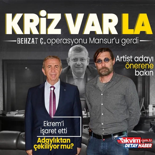 CHPde Behzat Ç. operasyonu! Mansur Yavaş ile Ekrem İmamoğlu arasında kriz patlıyor... Erdal Beşikçioğlunu kim önerdi?