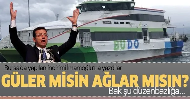 Bunun dünyada örneği yok! AK Partili Bursa Belediyesi BUDO’da indirim yaptı CHP’li başkanlar Ekrem İmamoğlu’na teşekkür etti!
