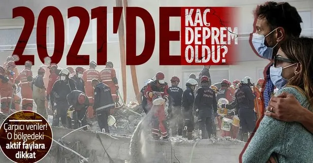 Deprem tablosu açıklandı! AFAD verilerine göre 2021’de Türkiye kaç deprem oldu?