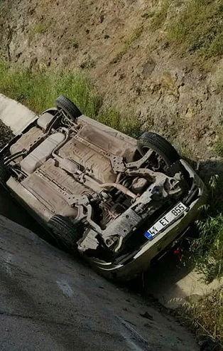 Çanakkale'de feci kaza! Kontrolden çıktı takla attı