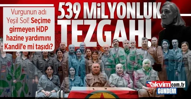 Seçime girmeyen terörün siyasi ayağı HDP’ye yapılan 539 milyon lira hazine yardımı Kandil’e mi gitti?