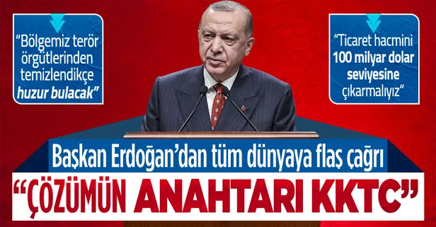 SON DAKİKA: Başkan Erdoğan'dan dünyaya terörle mücadele ve KKTC çağrısı