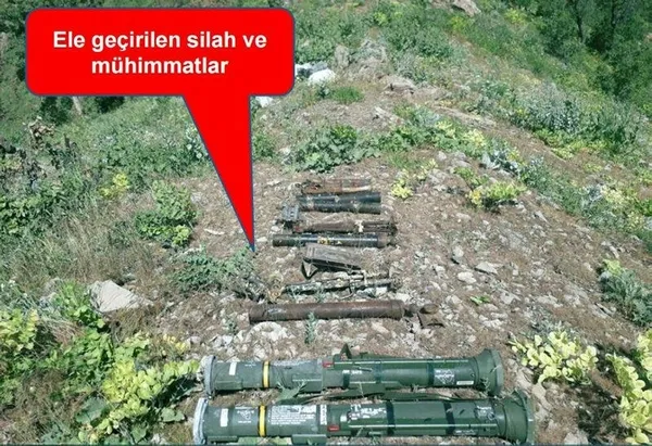PKK operasyonunda 2 adet ABD tank füzesi ele geçirildi-1