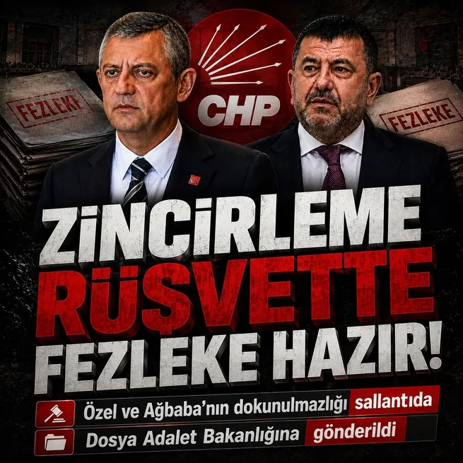 Zincirleme rüşvette fezleke hazır! Savcılık Özgür Özel ve Veli Ağbabanın dokunulmazlıklarının kaldırılmasını talep etti