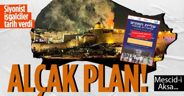İşgalci İsrail’in terör faaliyetlerinden cesaret bulan fanatik Yahudiler Mescid-i Aksa’ya ’baskın’ yapacak