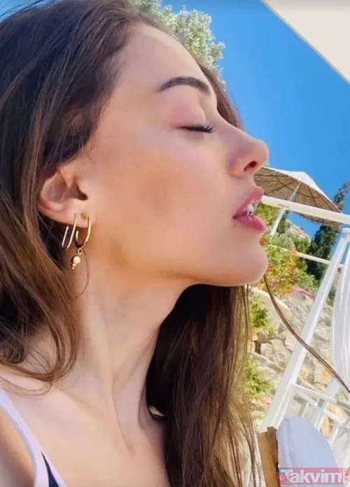 Dilan Çiçek Deniz buz gibi havada kendini sulara bıraktı! Eksi 11 derecede siyah mayosunu giydi bakın nasıl pozlar verdi - 22