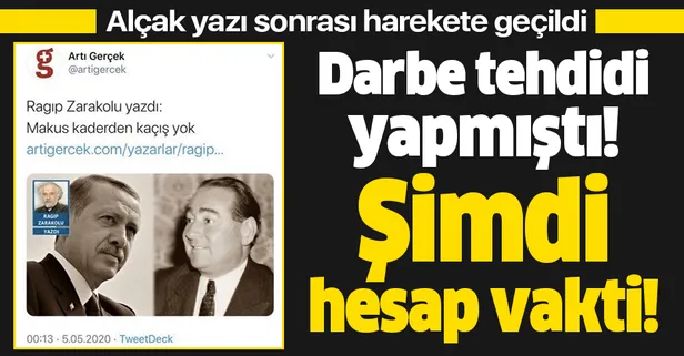 Son dakika: Darbe çığırtkanlığı yapan Ragıp Zarakolu hakkında flaş karar