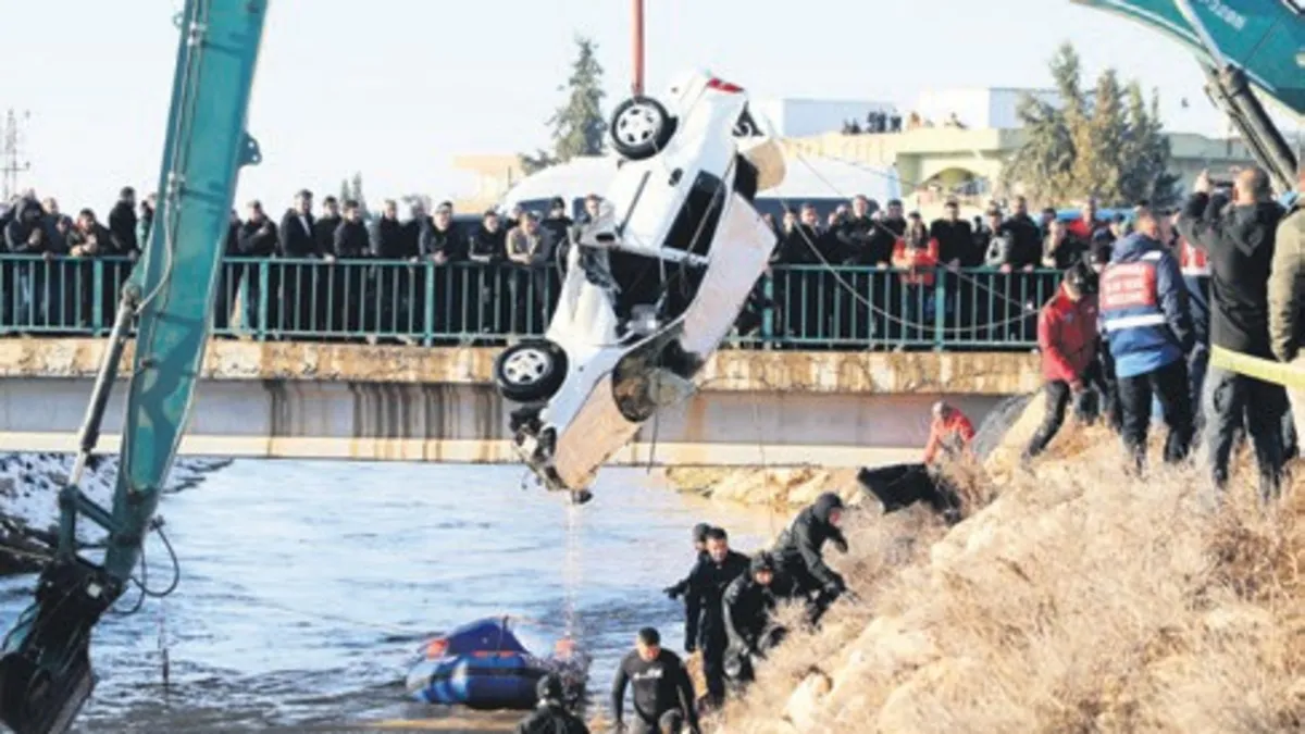 Harran’da yürek yakan facia! Su kanalına düşen araçta 3 çocuk hayatını kaybetti
