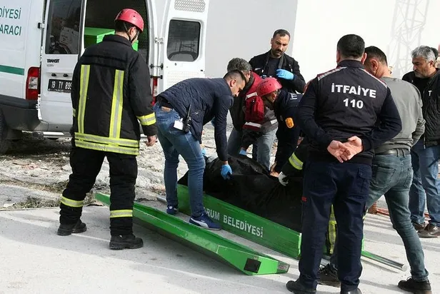 Çorum'da feci olay! Aynı inşaatta çalışan baba, oğlunun ölümüyle gözyaşlarına boğuldu-2