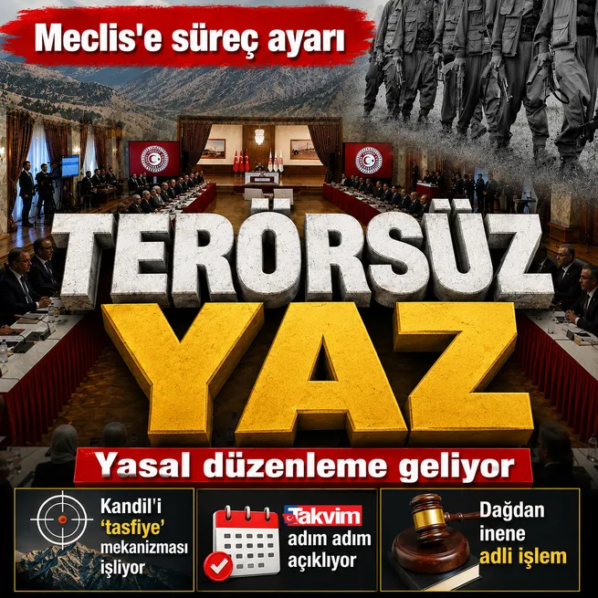 Meclise Terörsüz Türkiye ayarı! Yasal düzenleme geliyor... Kandili tasfiye mekanizması işliyor | Dağdan inene adli işlem