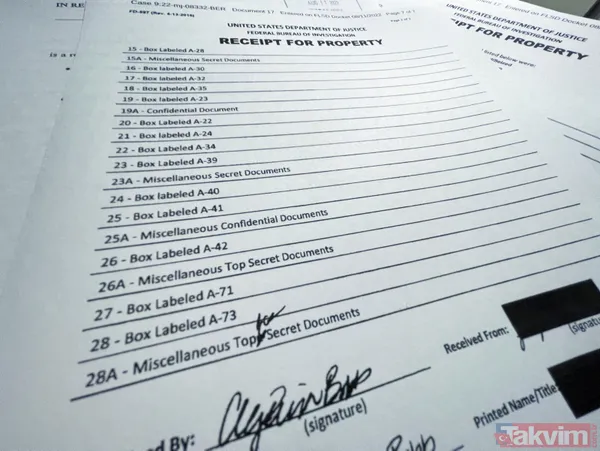 Trump'ın evine yapılan FBI baskınında "çok gizli" belgeler sızdı! 11 set mühürlü belgeye el konuldu - 4