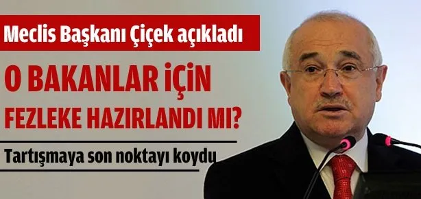 Çiçek’ten fezleke iddiasına cevap