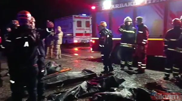 Diyarbakır - Silvan Karayolu'nda yolcu otobüsü devrildi! Çok sayıda ölü ve yaralı var - 14