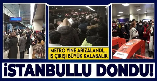 İstanbul’da yine metro arızası! Yenikapı-Bayrampaşa arasında metro seferleri durduruldu