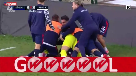 GOL | Düzcespor 3 - 3 Pendikspor