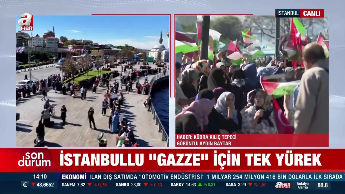 81 ilde Gazze için sessiz çığlık