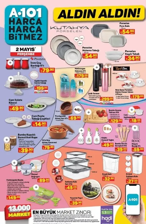 A101'de 2 Mayıs'ta 100 TL indirim! 12'li tuvalet kağıdı 179 TL'en 79 TL'ye düştü! 1.25 L sıvı yağ 89 TL, tost peyniri 69.90 TL, sucuk 149 TL...-21