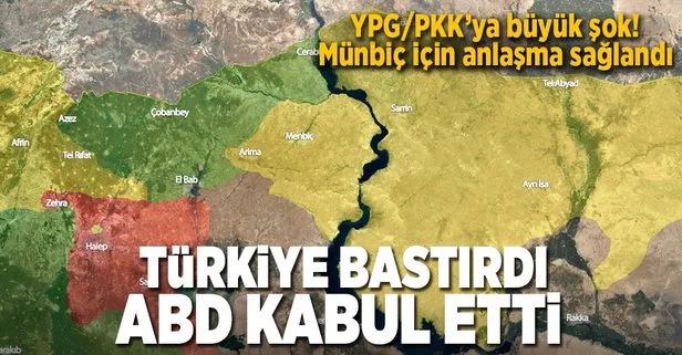 Türkiye bastırdı ABD kabul etti! YPG’ye büyük şok