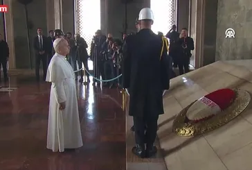 Papa Anıtkabir’de!