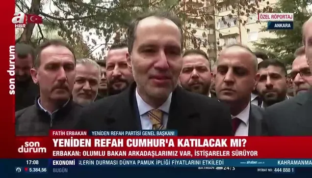 Fatih Erbakan A Haber’e özel açıklamalar