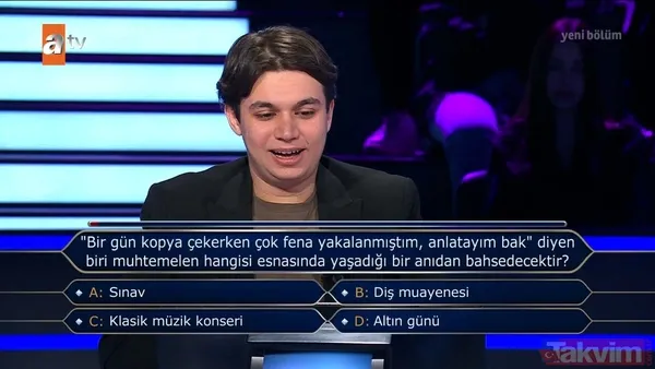 Kim Milyoner Olmak İster'de seyirciye güvendi yarışmadan elendi! Geceye damga vuran o soruyu kimse bilemedi! - 35
