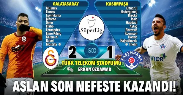 Galatasaray 2-1 Kasımpaşa | MAÇ SONUCU