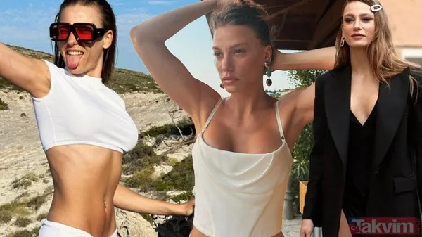 Serenay Sarıkaya'nın bitmeyen tatili! Önce bikinili pozla doğum günü kutlaması sonra gizemli erkek arkadaşla 3 saat sohbet "Vay anam vay" - 1