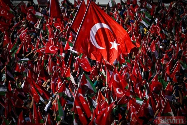 BÜYÜK FİLİSTİN MİTİNGİ! 7'den 70'e milyonlarca vatandaş Atatürk Havalimanı'na akın etti! - 24