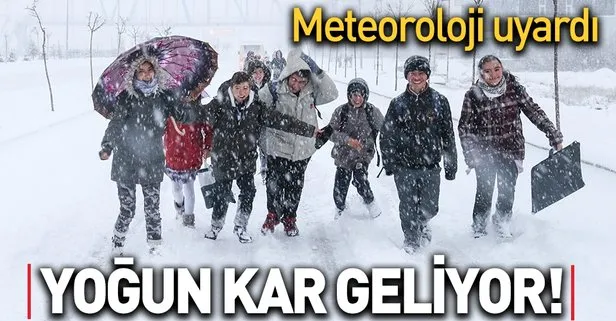 Son dakika: Meteoroloji vatandaşları uyardı! Yoğun kar geliyor