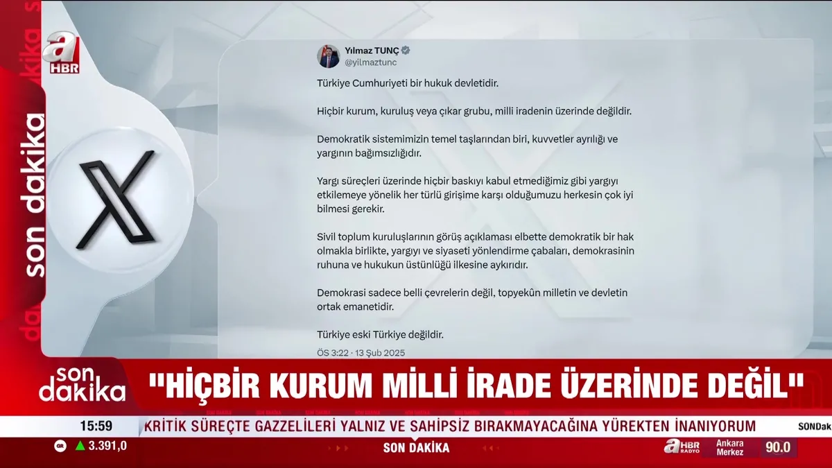 Adalet Bakanı Tunç'tan TÜSİAD'a tepki!