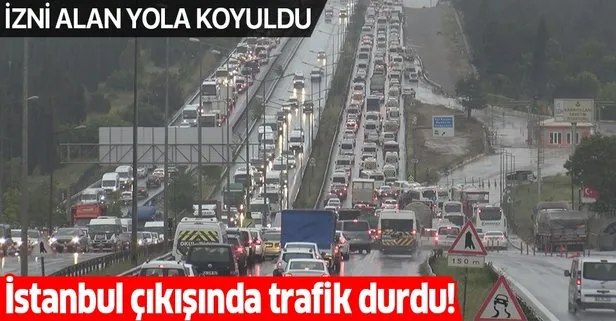 Son dakika: İzni alan yola koyuldu! İstanbul’un çıkışında 65 yaş üstü yoğunluğu!