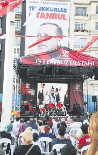 15 Temmuz şehitlerine Taksim'de 5 gün anma