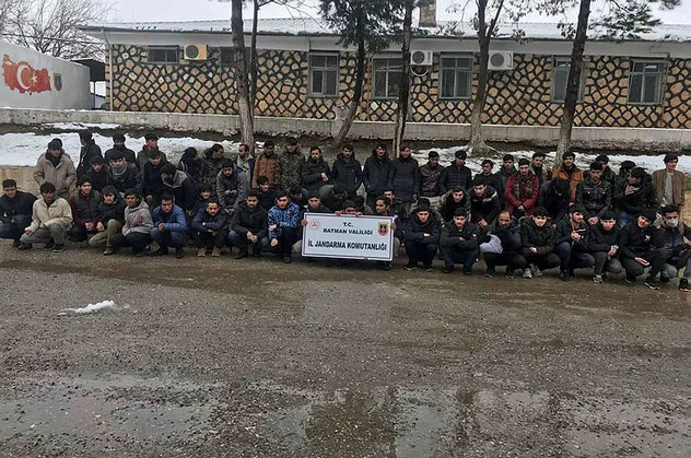Batman'da 62 düzensiz göçmen yakalandı