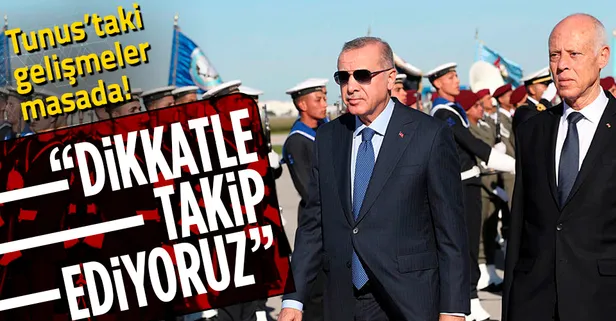 Son dakika: Başkan Recep Tayyip Erdoğan, Tunus Cumhurbaşkanı Kays Said ile görüştü