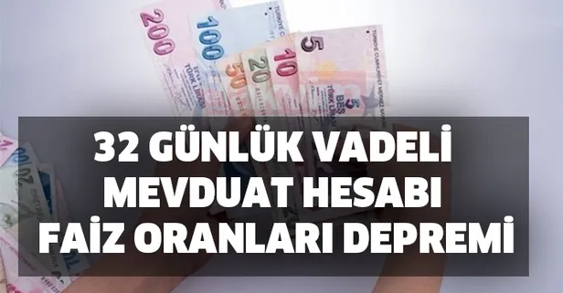 2 Kasım 32 günlük vadeli mevduat hesabı faiz oranları ne oldu?