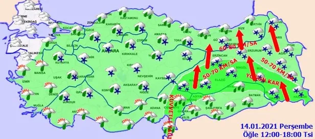 HAVA DURUMU | Meteorolojiden kuvvetli yağış ve kar uyarısı | 14 Ocak İstanbul'da hava nasıl olacak?-8