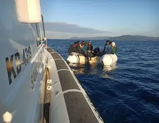 Türk kara sularına itilen 17 sığınmacı kurtarıldı