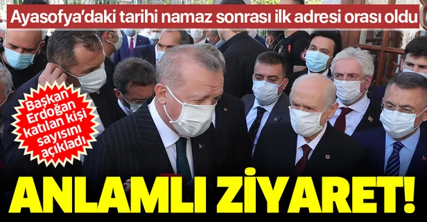 Son dakika: Başkan Erdoğan, Fatih Sultan Mehmet'in türbesini ziyareti sonrası açıkladı: 350 bin kişi iştirak etti